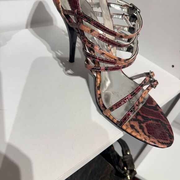 Carlos by Carlos Santana Multi-Tone Strappy Heels - Picture 5 of 6